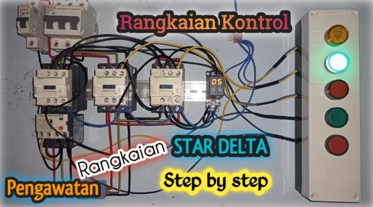 Rangkaian Kontrol Star Delta Motor 3 Phase Otomatis And Manual 2946