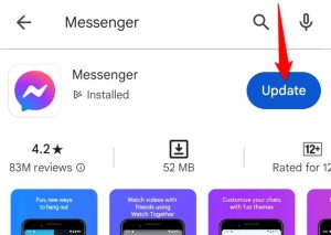 Perbarui Aplikasi Messenger