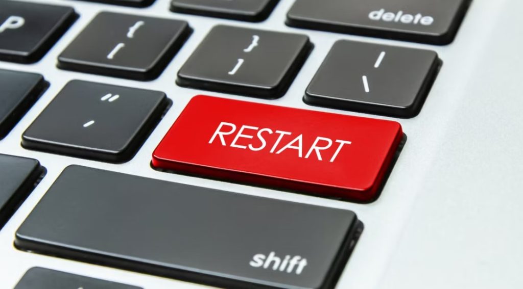 restart komputer